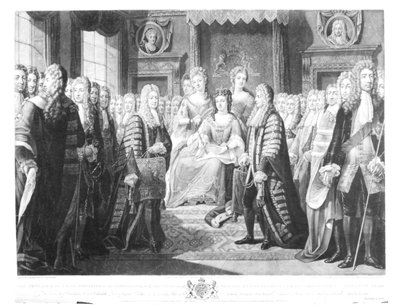 The Articles of the Union Presented by the Commissioners to Queen Anne, 1706, plate 12 from 